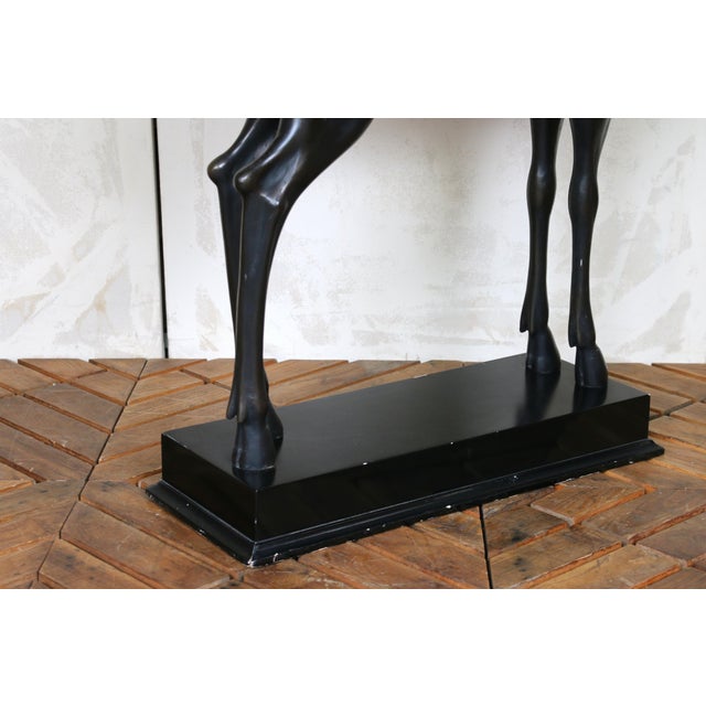 1980s Vintage Deer Figurative Sculpture, Bronze-Finish Fiberglass For Sale - Image 13 of 18