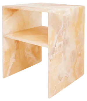 Rosa Bedside Table in Amber Onyx by Studio Gaia Paris