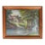 Early 20th Century Impressionist Riverside Cottage Landscape Painting For Sale