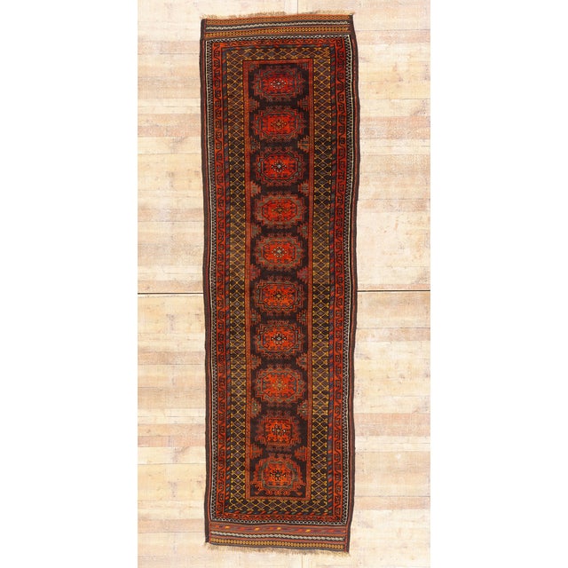 Late 19th Century Persian Kurd Rug, 03'08 X 12'08 For Sale - Image 10 of 10