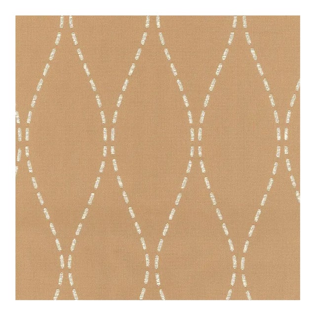 Sample - Schumacher New River Weave Fabric in Cafe' For Sale