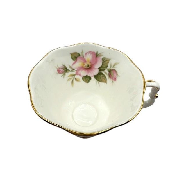 Vintage Royal Albert Alberta Rose Teacup and Saucer Set of One For Sale - Image 11 of 14