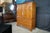 Antique English George II Style Oyster Burl Yew Cabinet on Chest Linen Press 80" For Sale - Image 4 of 18