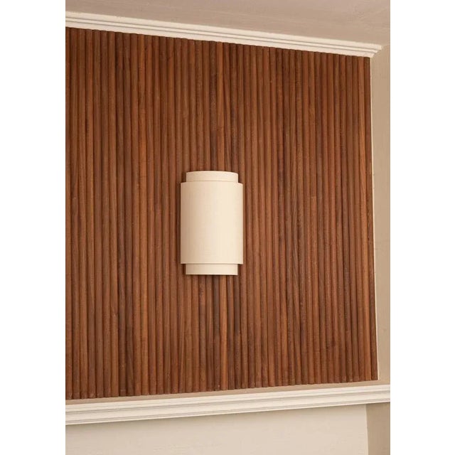 Not Yet Made - Made To Order Duono Cotton Wall Sconce by Simone & Marcel For Sale - Image 5 of 6