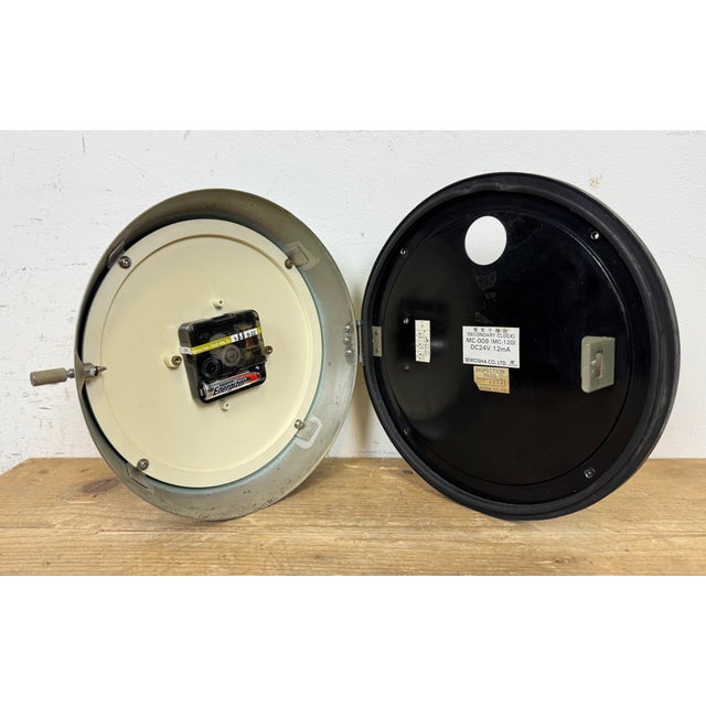 Vintage Blue Ships Wall Clock from Seiko, 1970s For Sale - Image 18 of 18