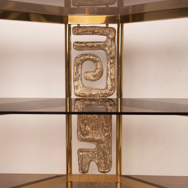 Metal Nikol Console Table by Luciano Frigerio for Frigerio Di Desio, 1970s For Sale - Image 7 of 18