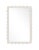Contemporary Fleur Home Garden District Valmont Rectangle Mirror in White Dove, 38.75x49 For Sale - Image 3 of 3