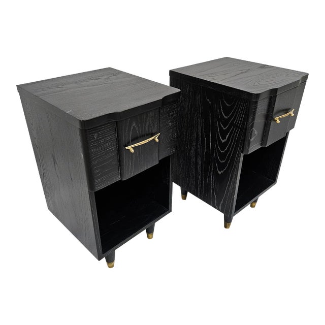 1940s Cerrused Night Stands - a Pair For Sale