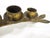 VTG Large 36" Hand Forged Iron Gold Gilt Candle Holder ~ Brutalist Art Retro MCM For Sale - Image 9 of 18