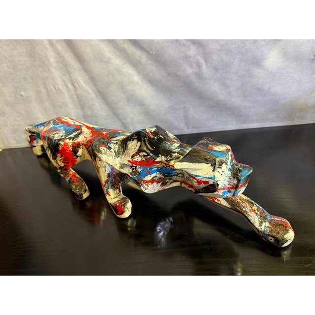 Plastic Silvio Formichetti, Panther Sculpture, 21st Century, Resin For Sale - Image 7 of 17