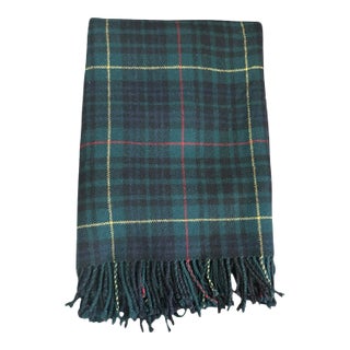 Vintage Ralph Lauren Wool Tartan Throw For Sale