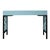 Wood Chippendale Writing Desk - Pool Blue For Sale - Image 7 of 9