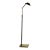 1980s Koch and Lowy Telescoping Brass Floor Lamp Conical Shade Detail Vintage Modern For Sale