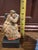 19th Century Santos Sculpture- Christ Bearing the Cross on Stand- Terracotta For Sale - Image 10 of 10