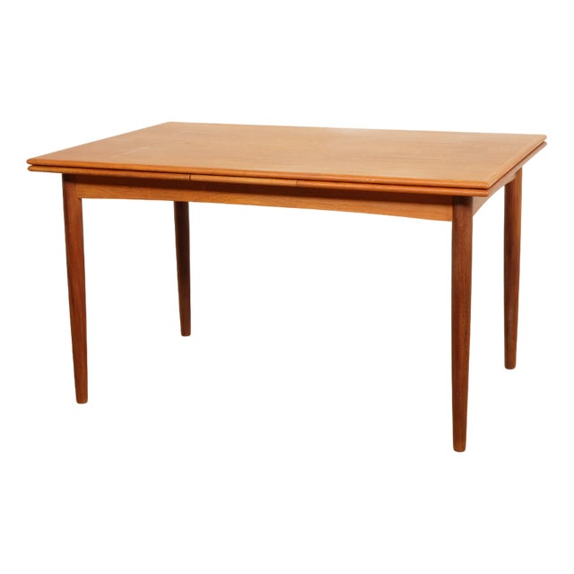 Danish Extending Dining Table in Teak, 1960s For Sale
