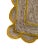 Scallop Jute Doormat in Yellow For Sale - Image 4 of 7