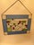 Sky Blue Frank Lloyd Wright Inspired Geometric Art Glass Suncatcher Panel For Sale - Image 8 of 14