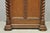 Antique Renaissance Revival Oak Wood Spiral Barley Twist Jelly Liquor Cabinet For Sale - Image 9 of 18