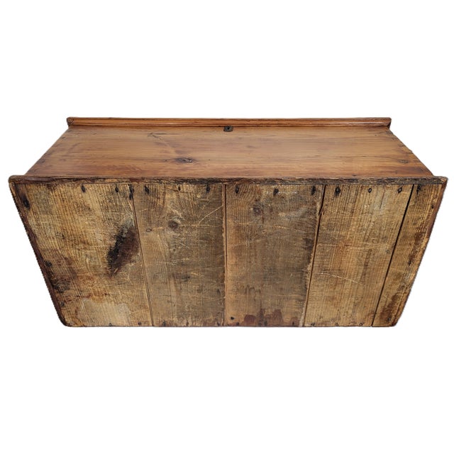 19th C American Blanket Chest Trunk Steamer For Sale - Image 16 of 16