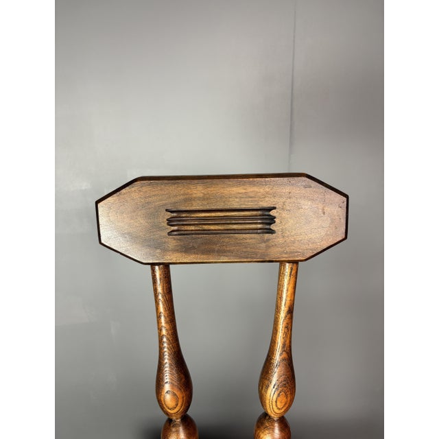 1950s Small Mid-Century French Brutalist Modernist Side Chair in the style of Charles Dudouyt, 1950s For Sale - Image 5 of 13