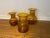 Mid 20th Century Vintage Italian Amber Tortoise Blown Glass Vases- Set of 3 For Sale - Image 10 of 10