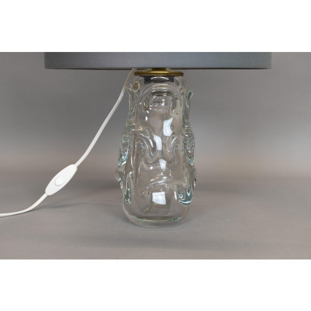 Mid-Century Modern Glass Table Lamp, 1970s For Sale - Image 4 of 8