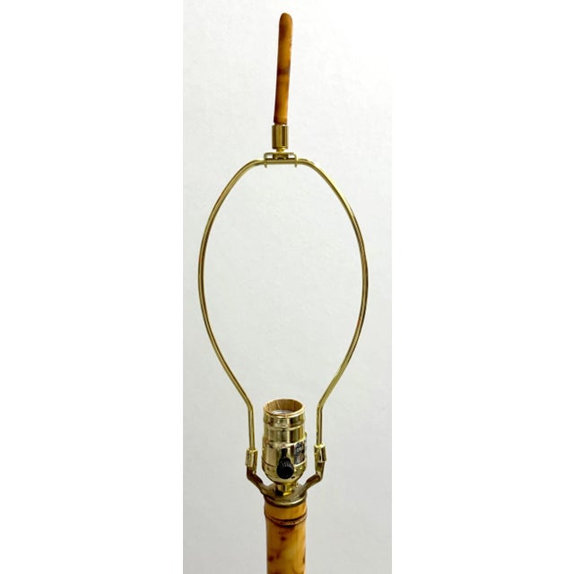 1960s French Modern Natural Bamboo Floor Lamp, Circa 1960s For Sale - Image 5 of 9