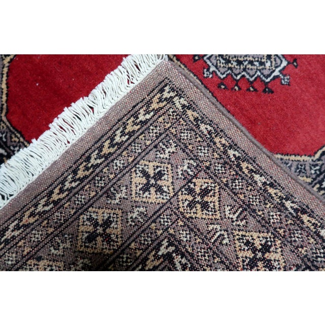 1960s, Vintage Uzbek Bukhara Rug 3' X 5' For Sale - Image 4 of 12