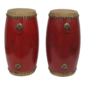 1950s Small Red Drums- a Pair