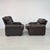 B&B Italia Coronado Leather Lounge Chairs With Ottoman by Afra and Tobia Scarpa For Sale - Image 4 of 18