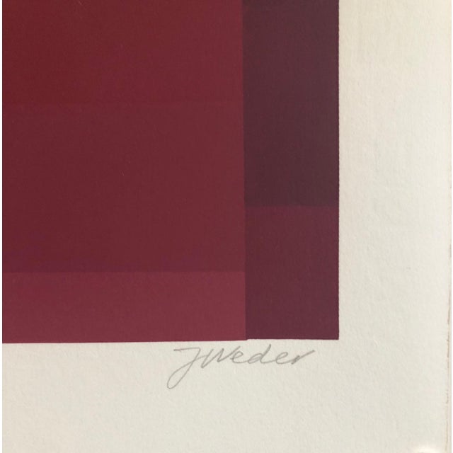 Hand signed and numbered from edition of 90 Jakob Weder, (Switzerland, 1906-1990) Swiss color/music kinetic artist. known...