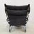Vintage German Swing Chair in Grey Leather with Chrome, 1970s For Sale - Image 4 of 8
