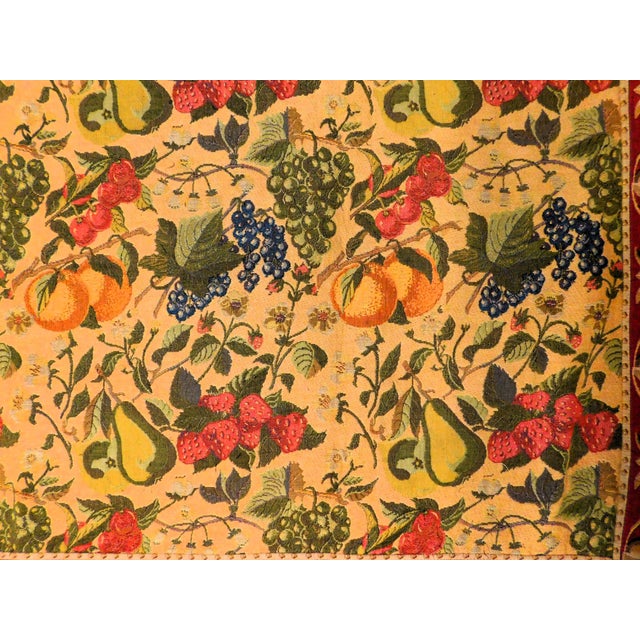 French Vintage French Machine Made Tapestry. 4'9'x 4'8" For Sale - Image 3 of 12