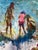Early 21st Century Kids at the Beach, Contemporary Impressionist, Iris Giclee, Artist Randy Moberg For Sale - Image 5 of 15