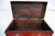 Red Folk Red Painted Chest With Floral Motifs For Sale - Image 8 of 17