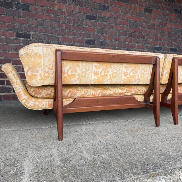 Rare Early Edward Wormley for Dunbar Two-Piece Gondola Sectional Sofa For Sale - Image 10 of 12
