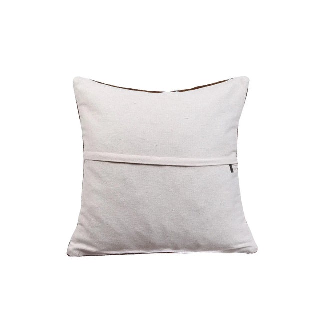 Traditional Gray Distressed Pillow Cover For Sale - Image 3 of 4