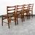 Classic and timeless ladder back dining chair set of 4 in teak and oak . Sturdy yet delicate style that plays well in any...