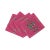 Thistle And Snake Cotton Sateen Cocktail Napkins in Pink, Set of 4 For Sale In Miami - Image 6 of 6
