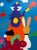 Blue München 1972 Olympic Games Poster in the style of Otmar Alt,, Germany, 1970s For Sale - Image 8 of 14