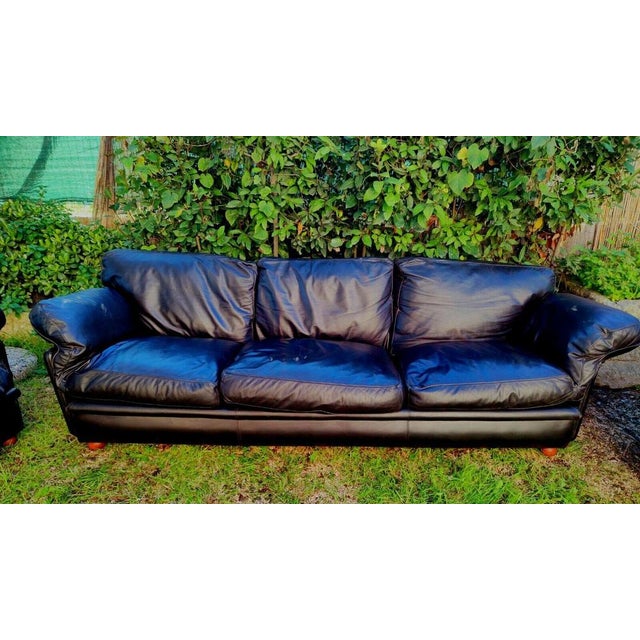 Sofa & Armchairs from Poltrona Frau, Set of 3 For Sale - Image 3 of 12