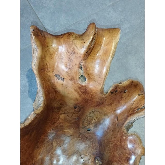 1970s Brutalist Sculptural Wooden Centerpiece, 1970s For Sale - Image 5 of 18