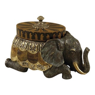 Maitland-Smith Kneeling Elephant Box For Sale