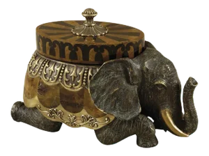 Maitland-Smith Kneeling Elephant Box