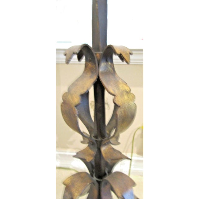 Fine Art Lamps Handcrafted Castile Collection Wrought Iron Floor Lamp With Shade For Sale - Image 11 of 15