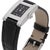 1990s Vintage Chaumet Still De Chaumet Diamond Dial Steel Quartz Black Strap Watch For Sale - Image 5 of 5