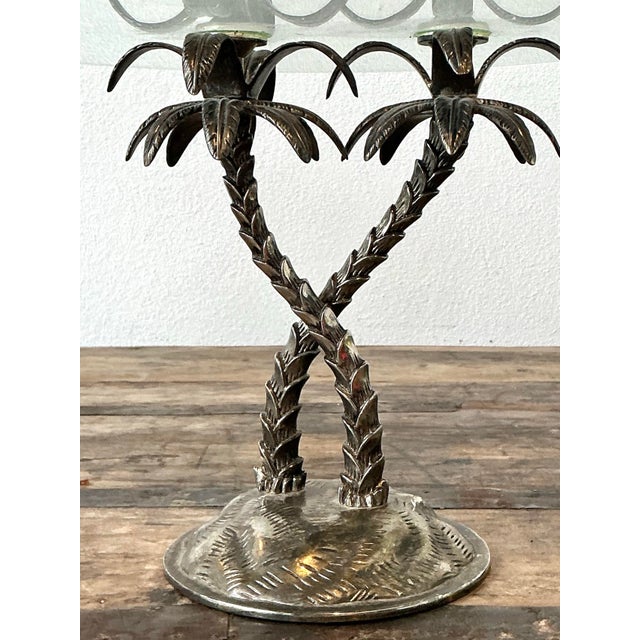 Vintage Crossed Palm Cake Stand For Sale - Image 12 of 12