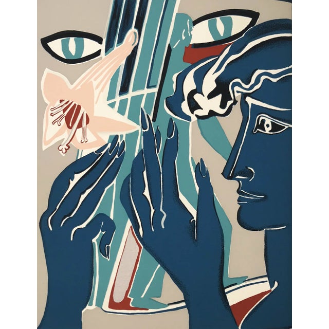 Artist: Fran?oise Gilot Country: France Title: Colette 1 Medium: Original Silkscreen Marks: Not signed or numbered paper...