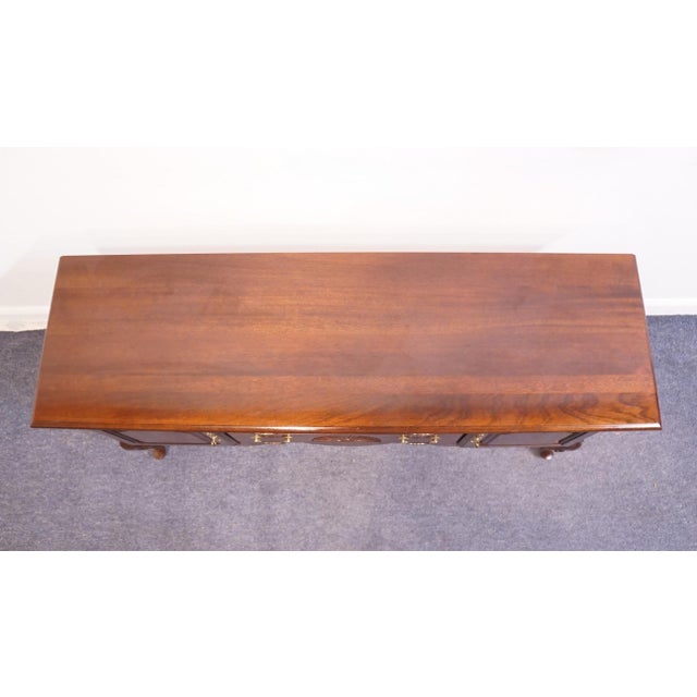 1980s Kincaid Furniture Solid Cherry Traditional Style 60" Sideboard Buffet 6-88-090 For Sale - Image 5 of 14