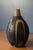 Vintage Sculptural Decorative Blue Stoneware Ceramic Pottery Bud Vase For Sale - Image 4 of 9